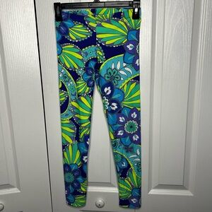 Southwind Apparel Women’s Blue Green Floral Leggings
Made In USA Size XS Stretch